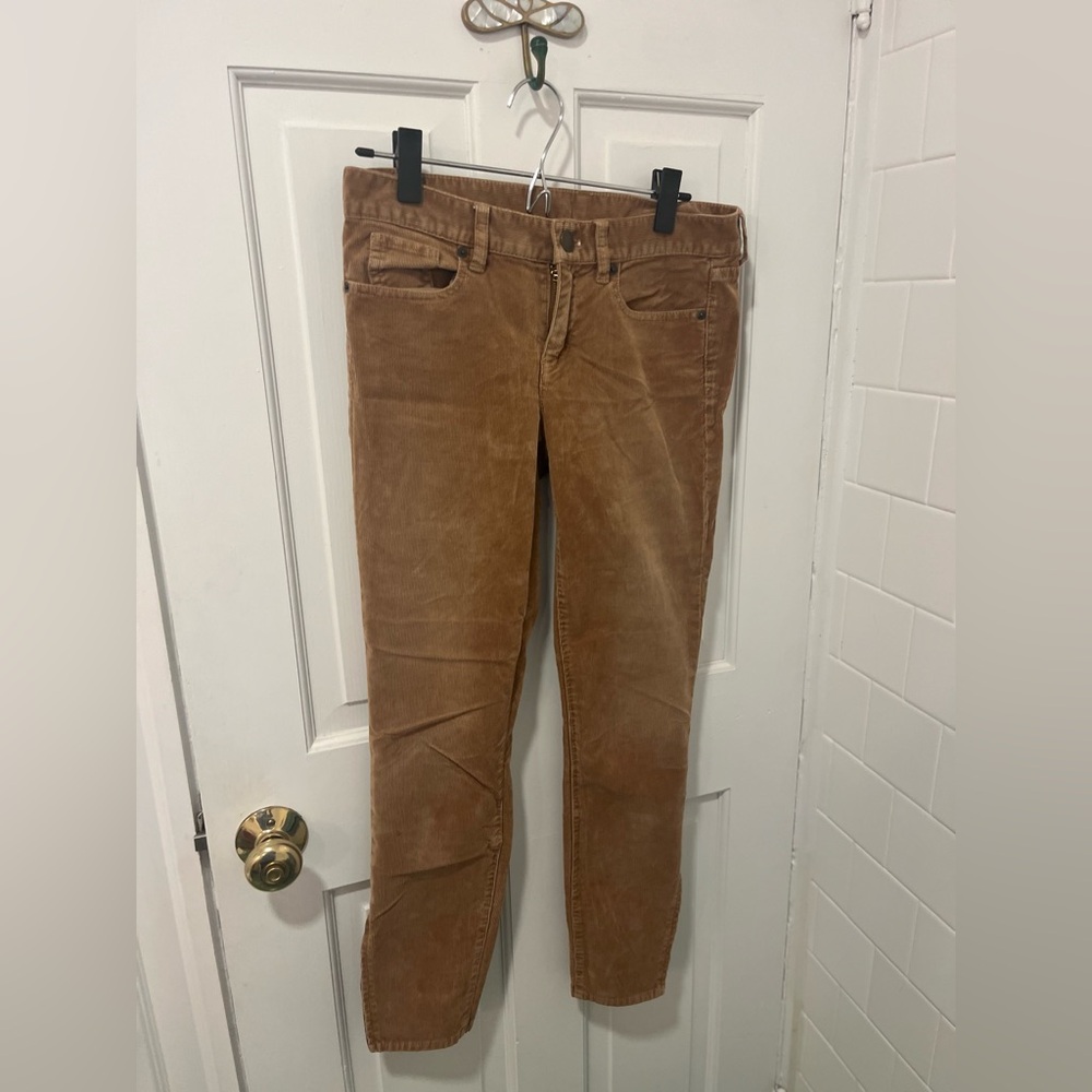 J. Crew Slim-fit Ankle Corduroy Pants Size 26 Color Camel